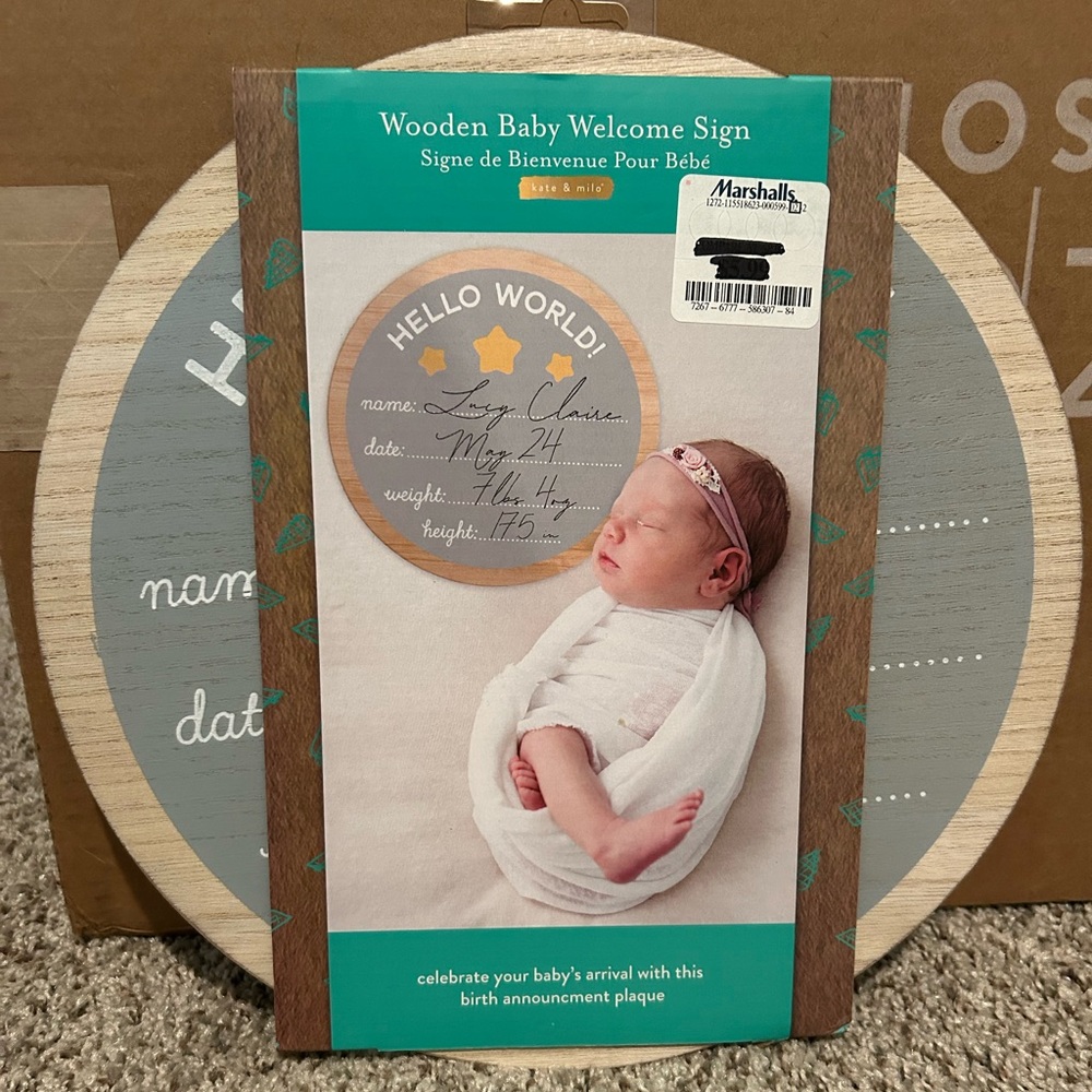Welcome baby sign